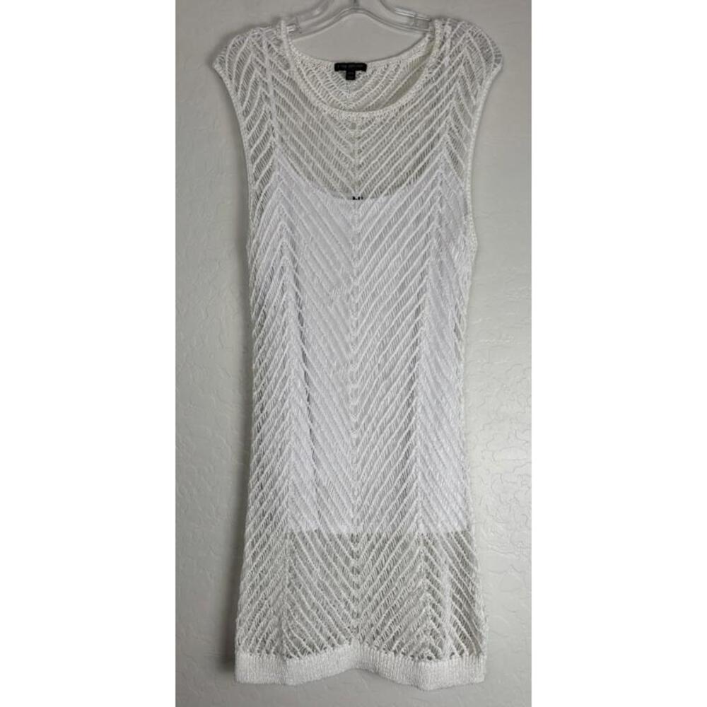 Lane Bryant Crochet Knit Sheer Beach Swim Cover‎ 18/20 White Vacation 1849